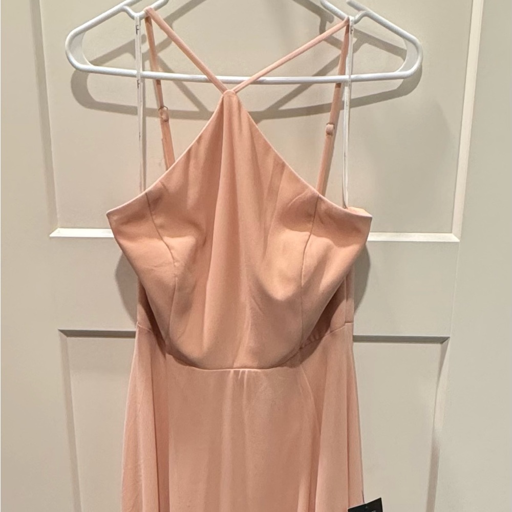 NWT Lulu's Halter Blush Pink Dress